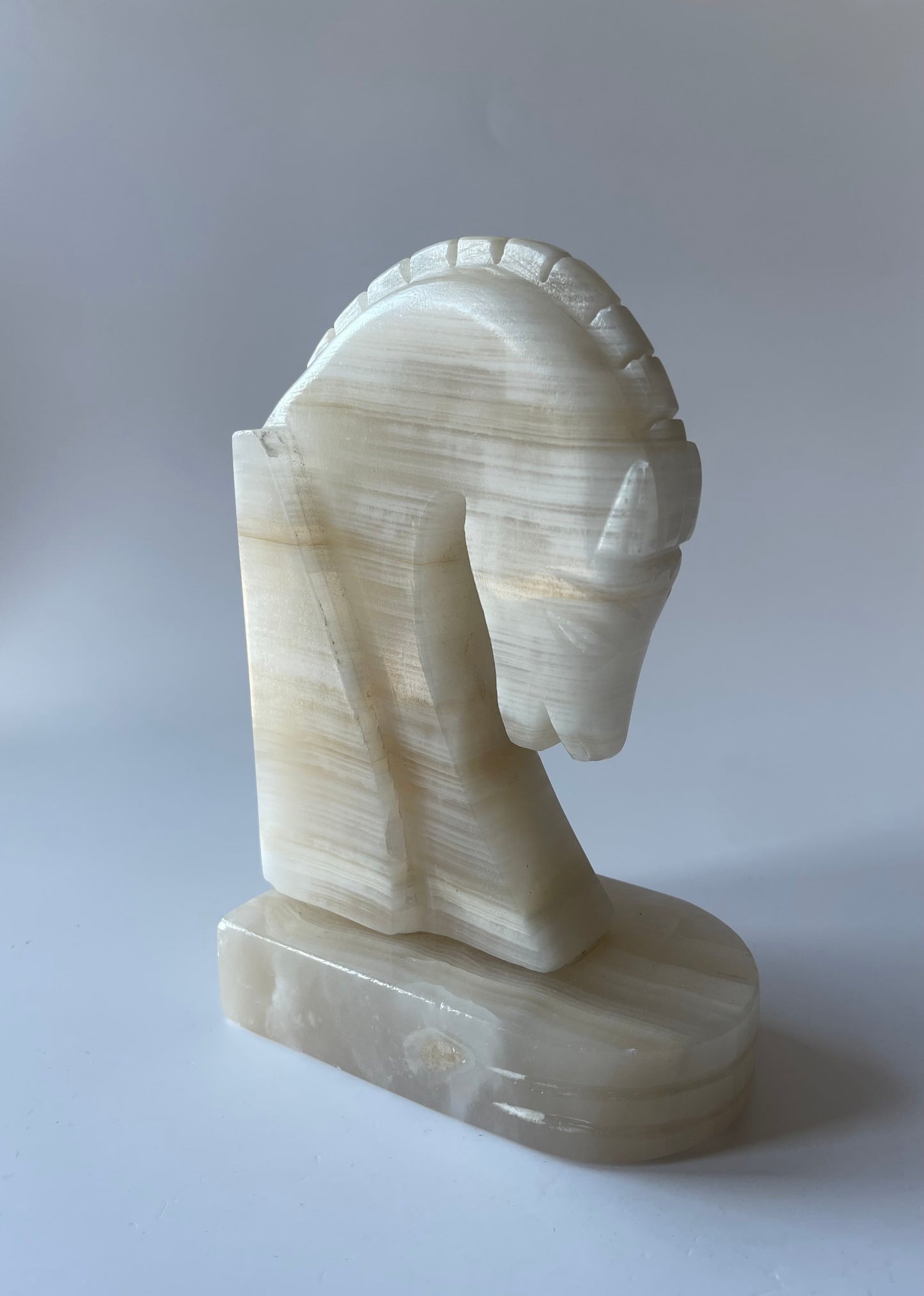 Onyx Horse Head Bookend