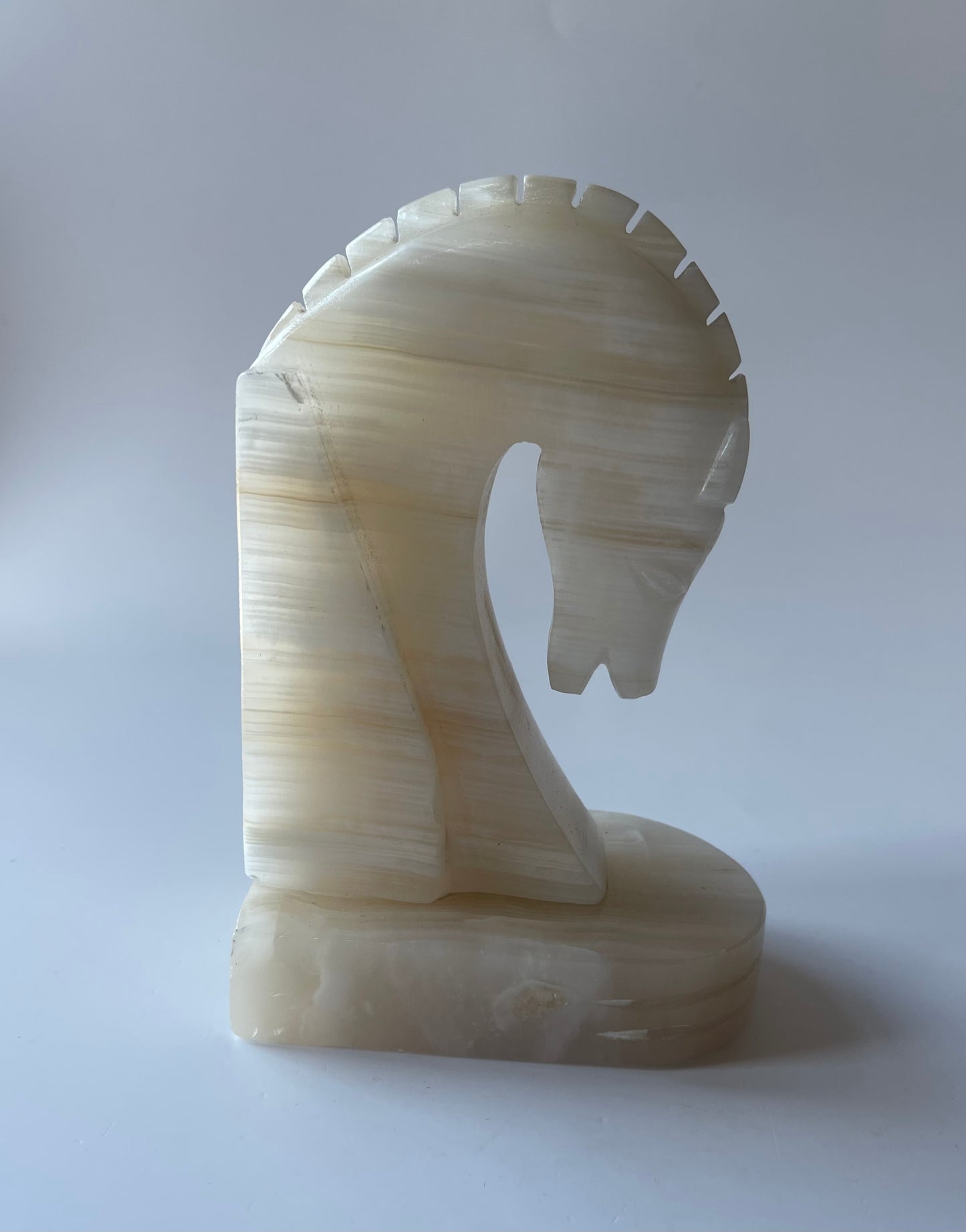 Onyx Horse Head Bookend