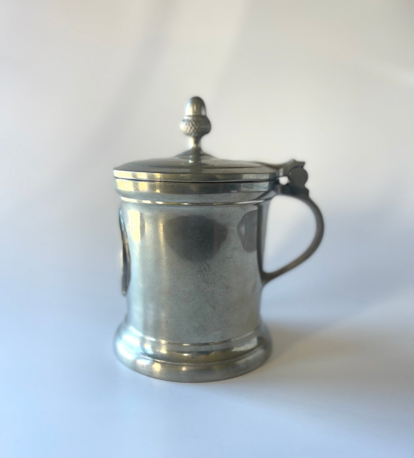 Vintage Bayreuth Pewter Stein with Wagner Theater Medallion