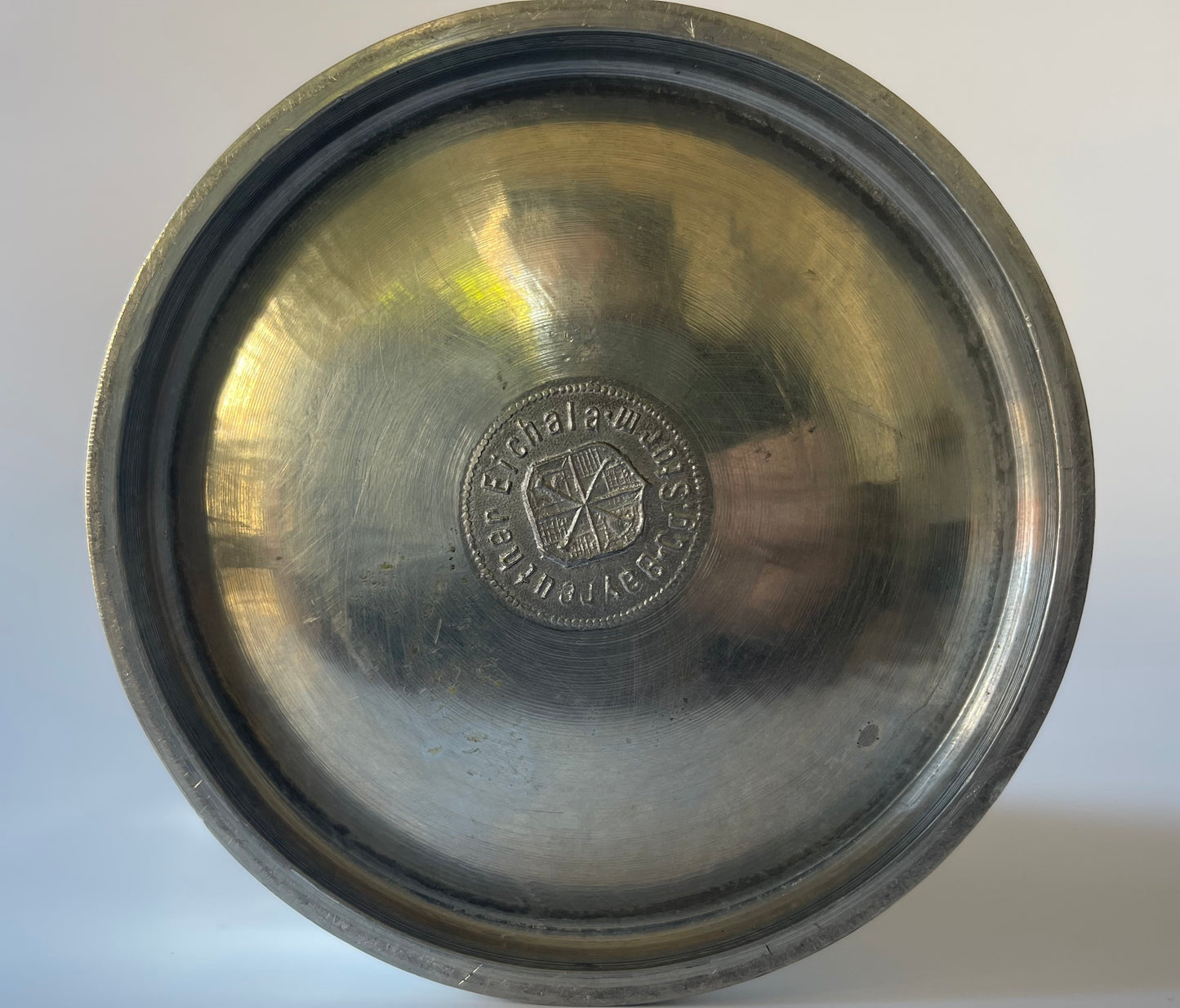 Vintage Bayreuth Pewter Stein with Wagner Theater Medallion