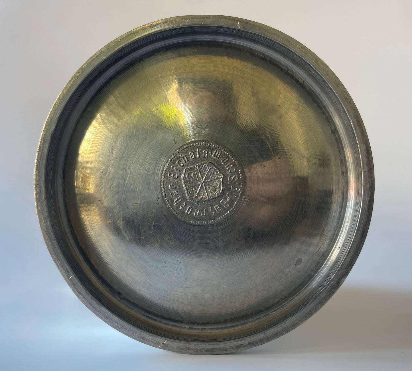 Vintage Bayreuth Pewter Stein with Wagner Theater Medallion